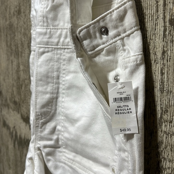 GAP kids white denim shortalls XXL - Picture 5 of 7
